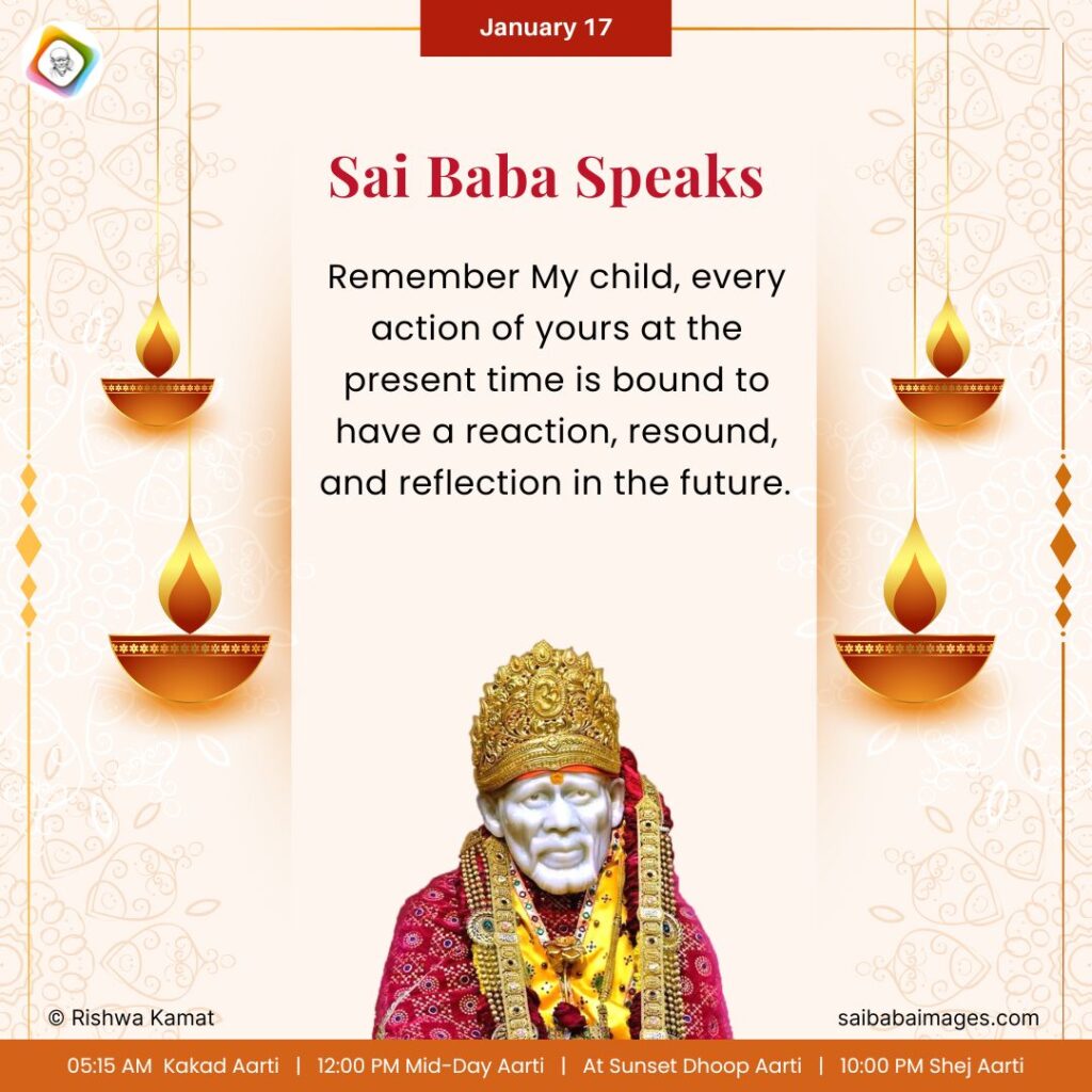 Sai Baba Blessing & Message for January 16