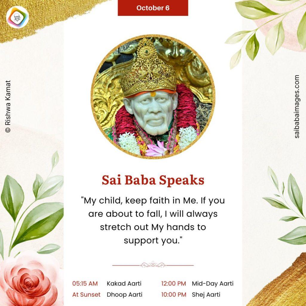 October 6 - Sai Baba Calendar