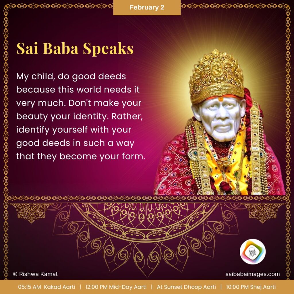 Sai Baba Blessing & Message for February 2